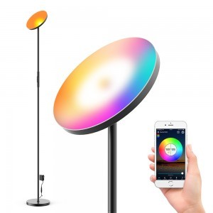 RGB LED okos hangulat állólámpa Google Asszisztens, Amazon Alexa támogatás 175cm (smart-lamp-175)