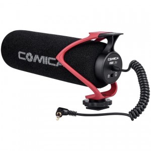Comica CVM-V30 LITE kardioid puskamikrofon fényképezőhöz, mobiltelefonhoz 3.5mm jack