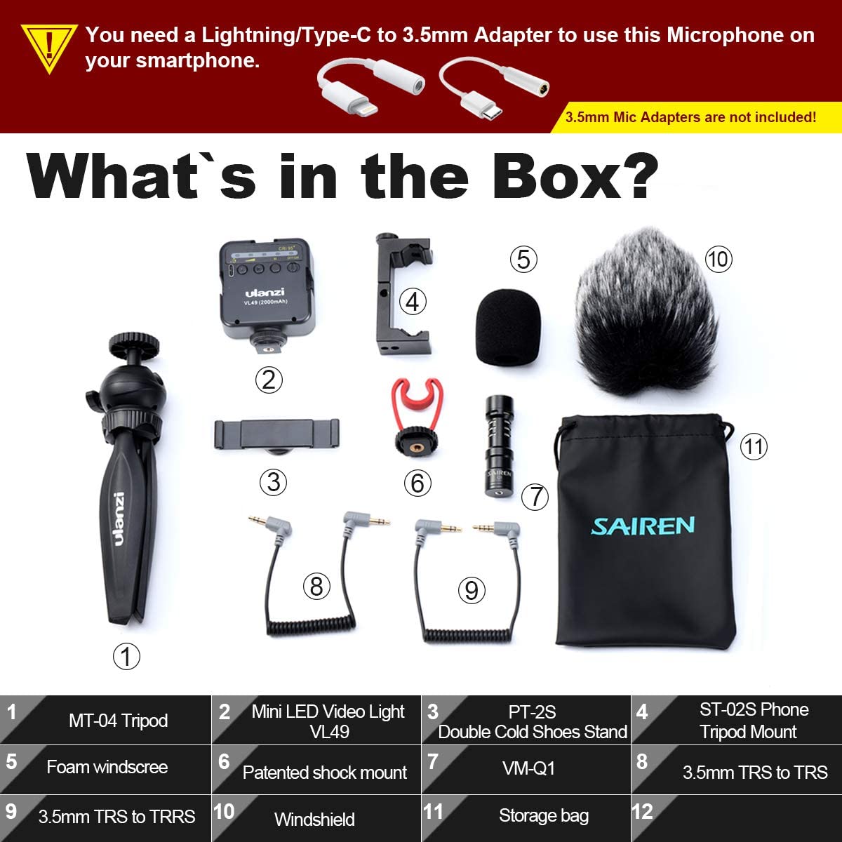ULANZI Vlogging Video Kit 5 mobiltelefonhoz-7