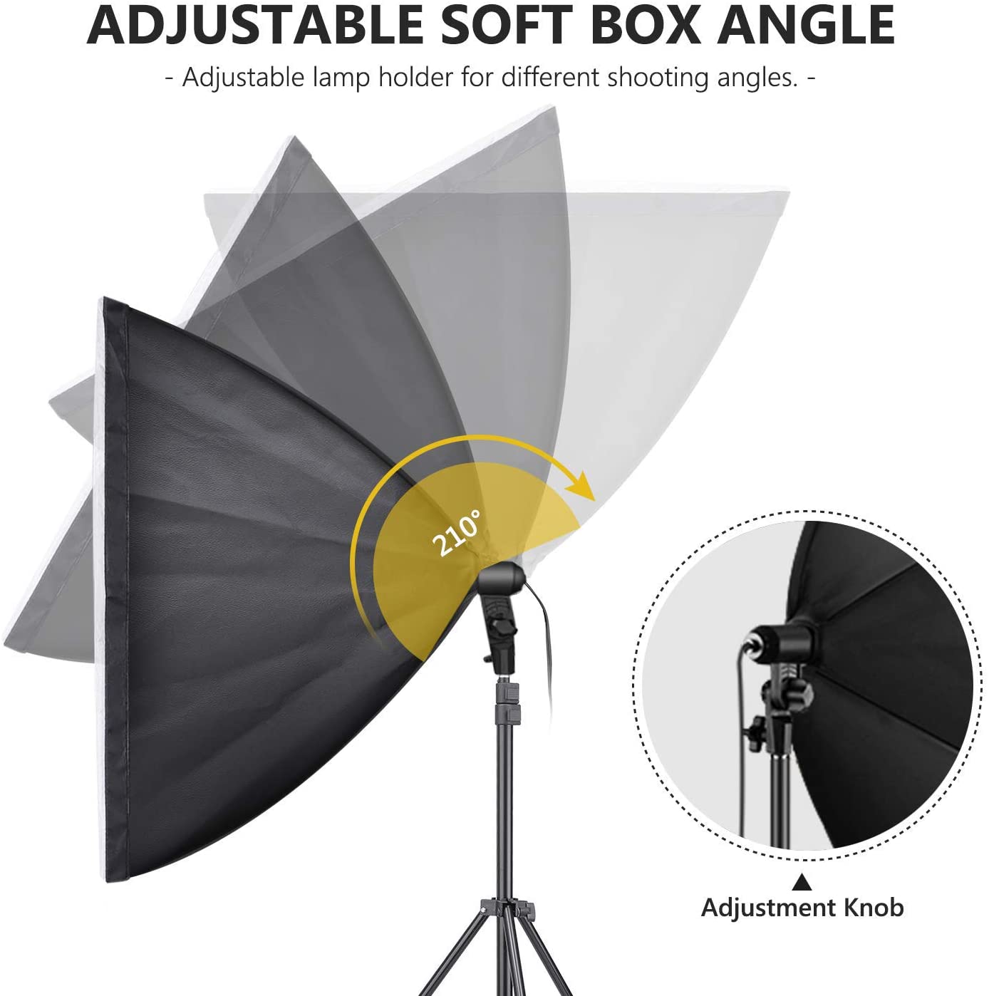 Softbox, ernyős szett 4x135W 1.8x2.8m pamut hátterekkel, 4x2m állvánnyal-5