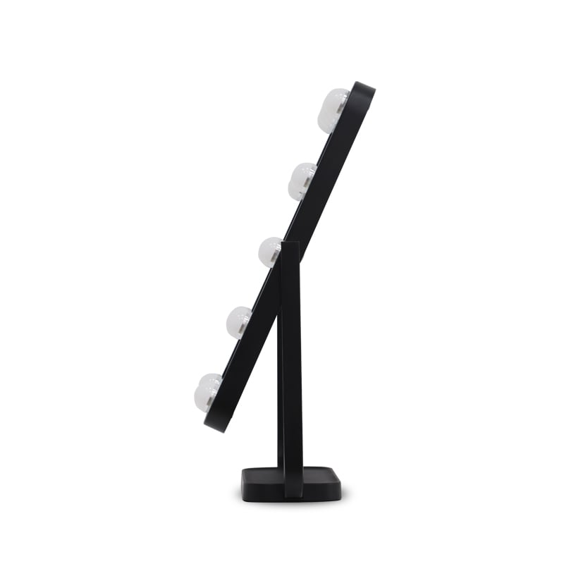 Hollywood tükör, sminkes tükör fekete 12x3W (WH-DWDP330A-BLACK)-4
