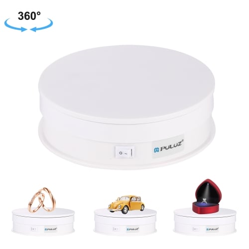 PULUZ 360 fokos termékforgató 15cm fehér-0