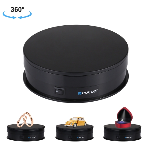 PULUZ 360 fokos termékforgató 15cm fekete (PU3048B)-0