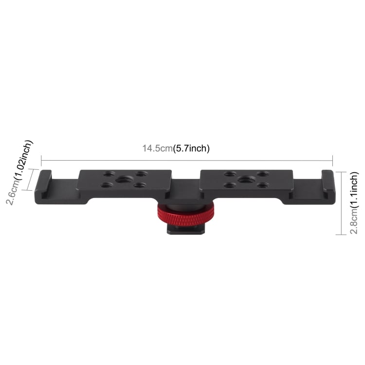 PULUZ PU523B vakupapucs elosztó adapter fekete-piros-1