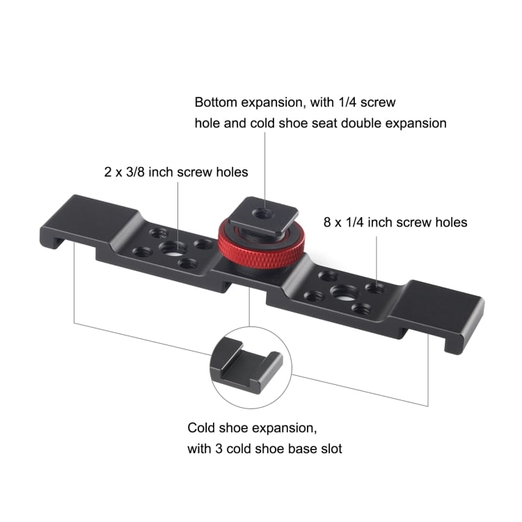 PULUZ PU523B vakupapucs elosztó adapter fekete-piros-2