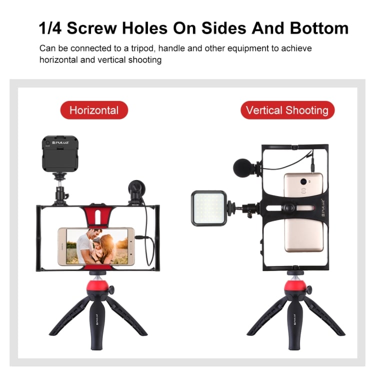 PULUZ 4in1 Vlogger kit mobiltelefonhoz (PKT3095R)-7