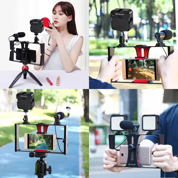 PULUZ 4in1 Vlogger kit mobiltelefonhoz (PKT3095R)-3
