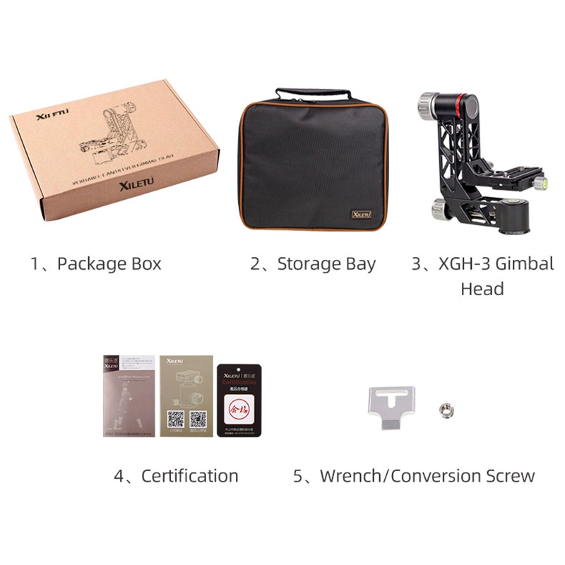 Xiletu XGH3 gimbal fej, állványfej (TBD05318033)-7