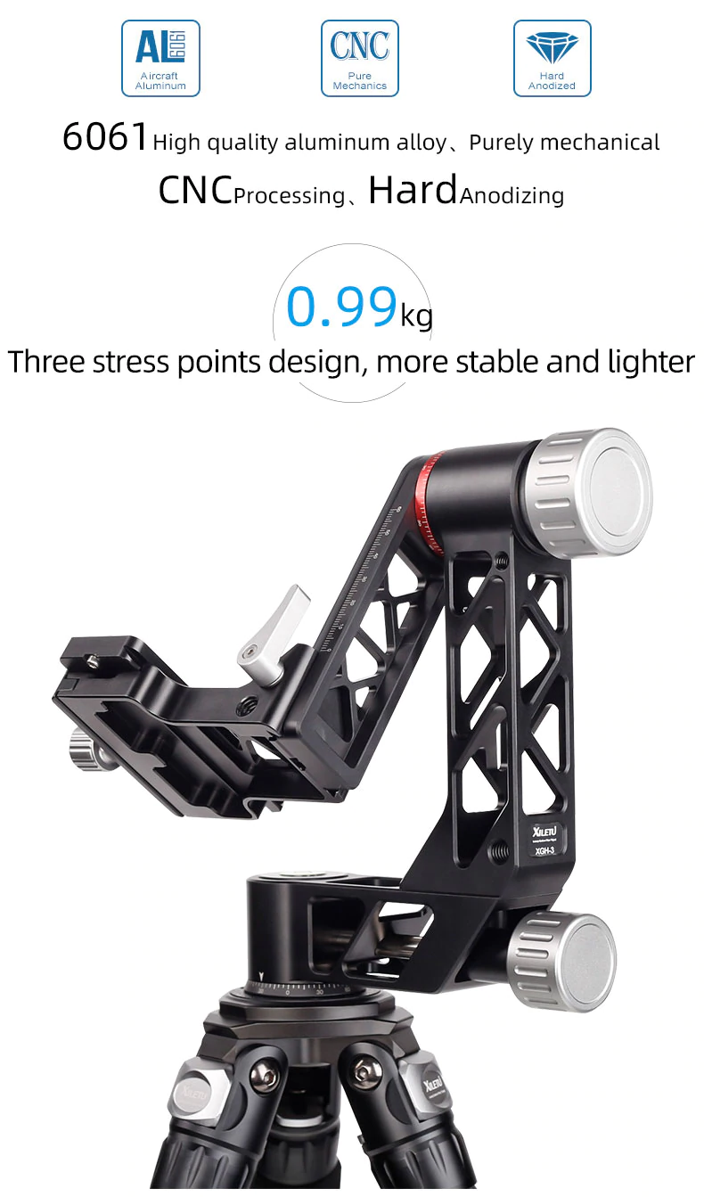 Xiletu XGH3 gimbal fej, állványfej (TBD05318033)-8