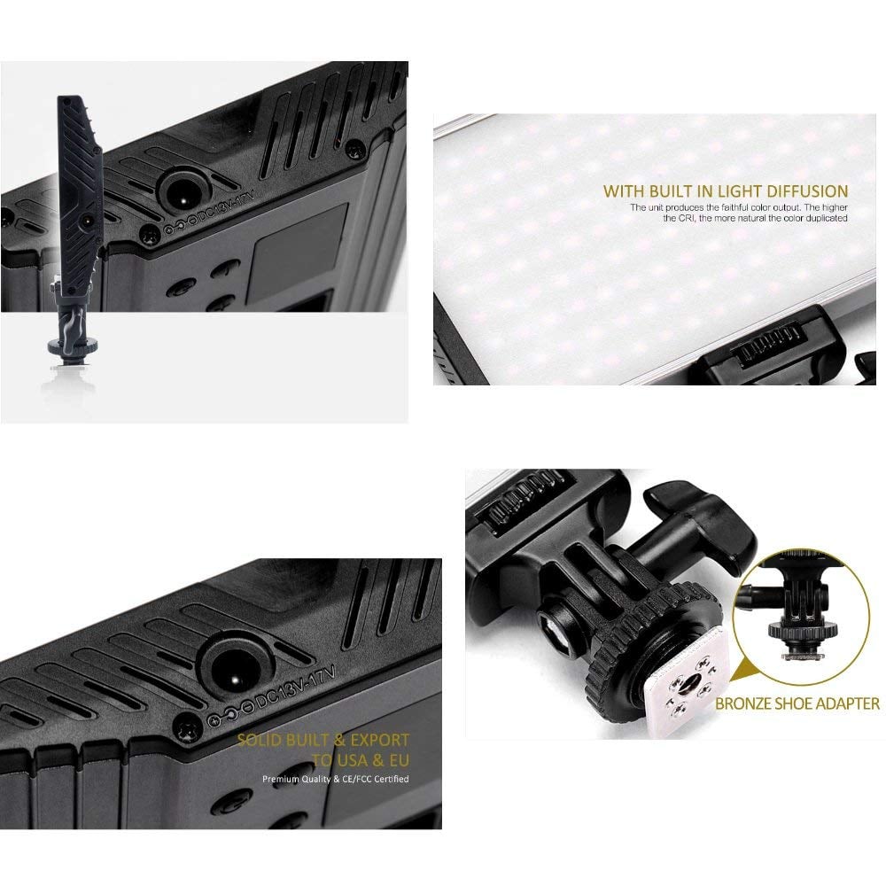 Tolifo PT-15B Pro Bi-Color 3200-5600K videólámpa 15W-6