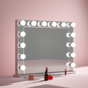 Hollywood tükör (HW-DC117-6-1) sminkes tükör, 14x3W LED sminktükör