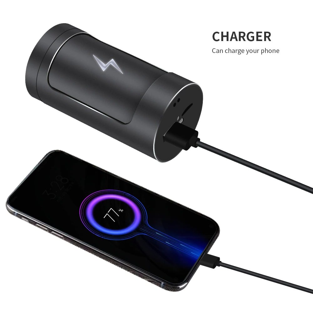 RUIGPRO Power Bank, USB-s akkumulátor töltő GoPro 8/7/6/5 szériához három foglalattal, microSD és SD kártyaolvasó-3