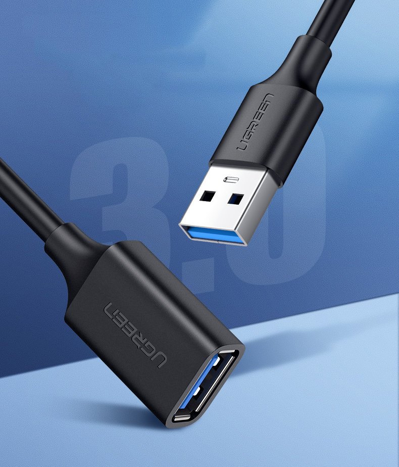 Ugreen USB 3.0 - USB 3.0 toldó kábel 1.5m fekete (US129 30126)-4