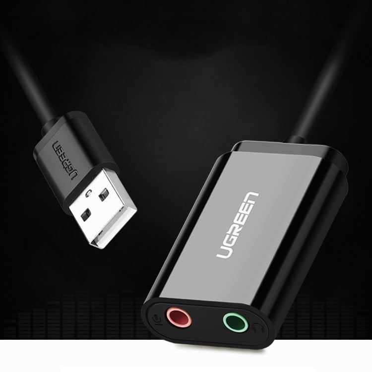 Ugreen USB 2.0 - 3.5mm mini jack külső hangkártya, adapter fehér (US205 30143)-20