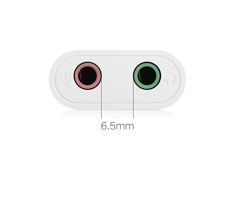 Ugreen USB 2.0 - 3.5mm mini jack külső hangkártya, adapter fehér (US205 30143)-11