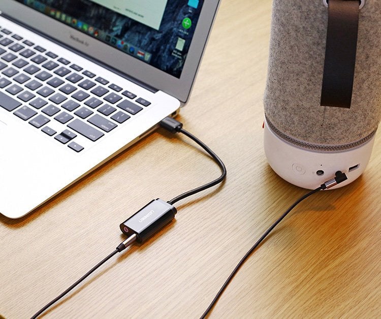 Ugreen USB 2.0 - 3.5mm mini jack külső hangkártya, adapter fehér (US205 30143)-9