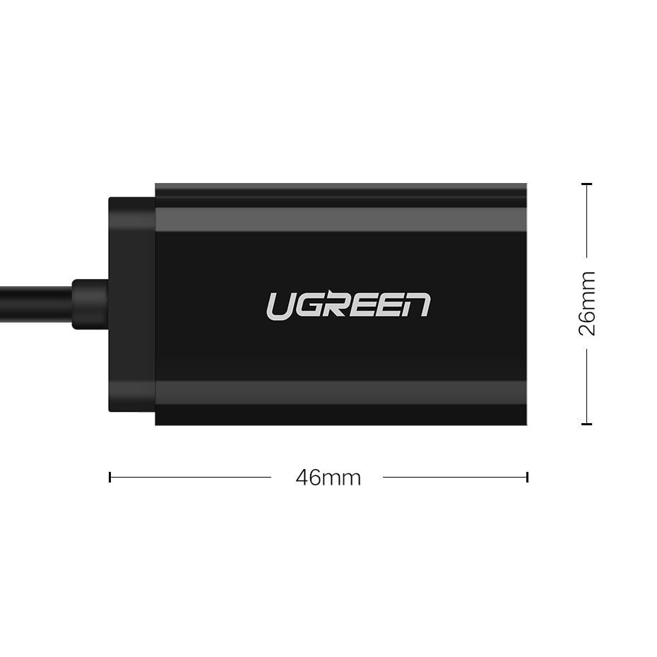 Ugreen USB 2.0 - 3.5mm mini jack külső hangkártya, adapter fehér (US205 30143)-12