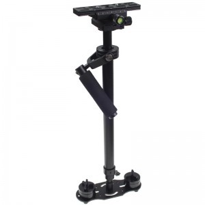 Fényképezőgép kézi stabilizátor, kamera stabilizátor 80cm fekete