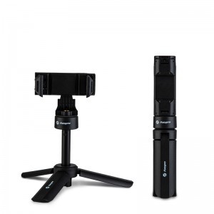 Fotopro SY-360 kinyitható asztali állvány mobiltelefon tartóval, vakupapucs foglalattal