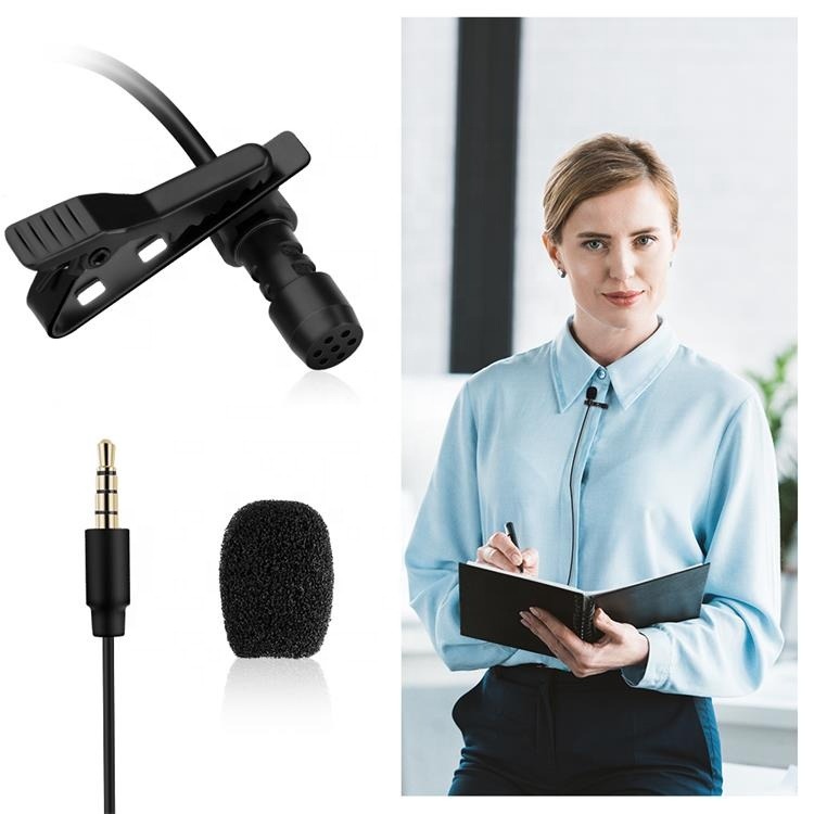 KF Concept univerzális lavalier csíptetős mikrofon Kit L1, M1 3.5mm TRRS jack csatlakozóval-1