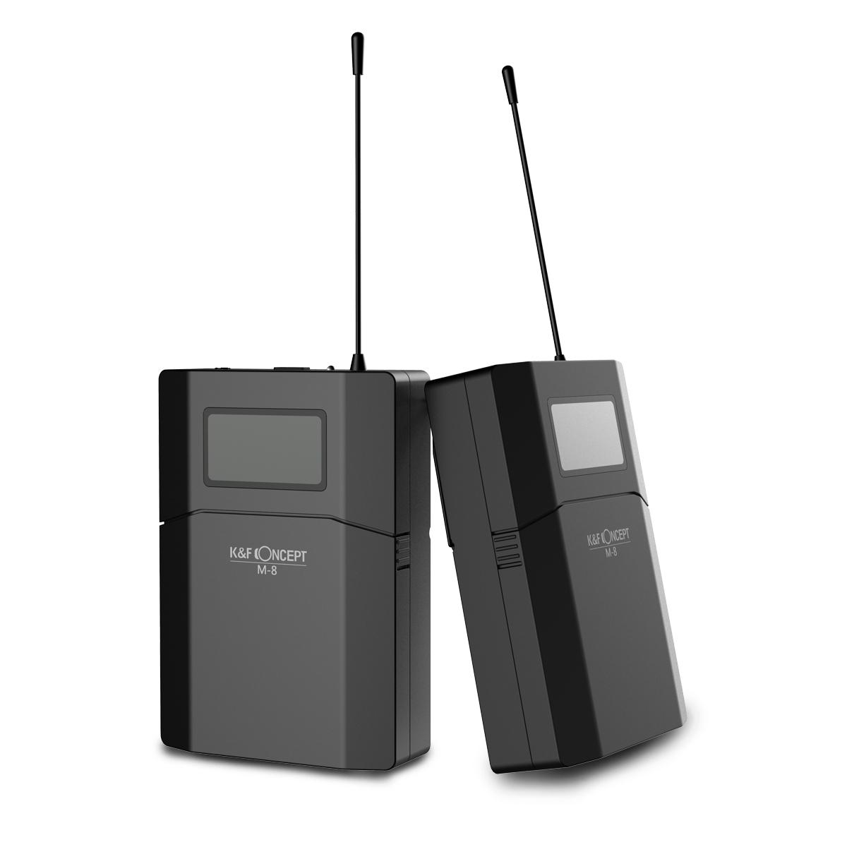 KF Concept M8 UHF univerzális vezeték nélküli adó vevő szett, mikrofon rendszer-0