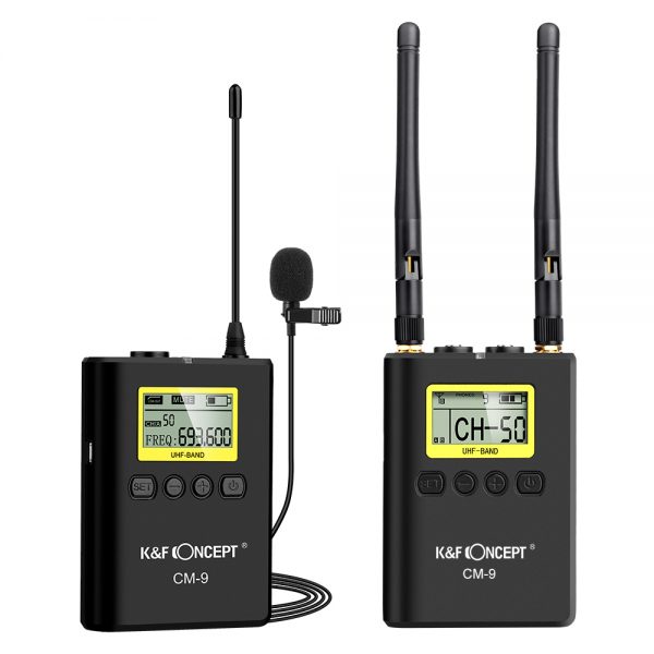 KF Concept CM9 UHF univerzális vezeték nélküli adó vevő szett, mikrofon rendszer-0