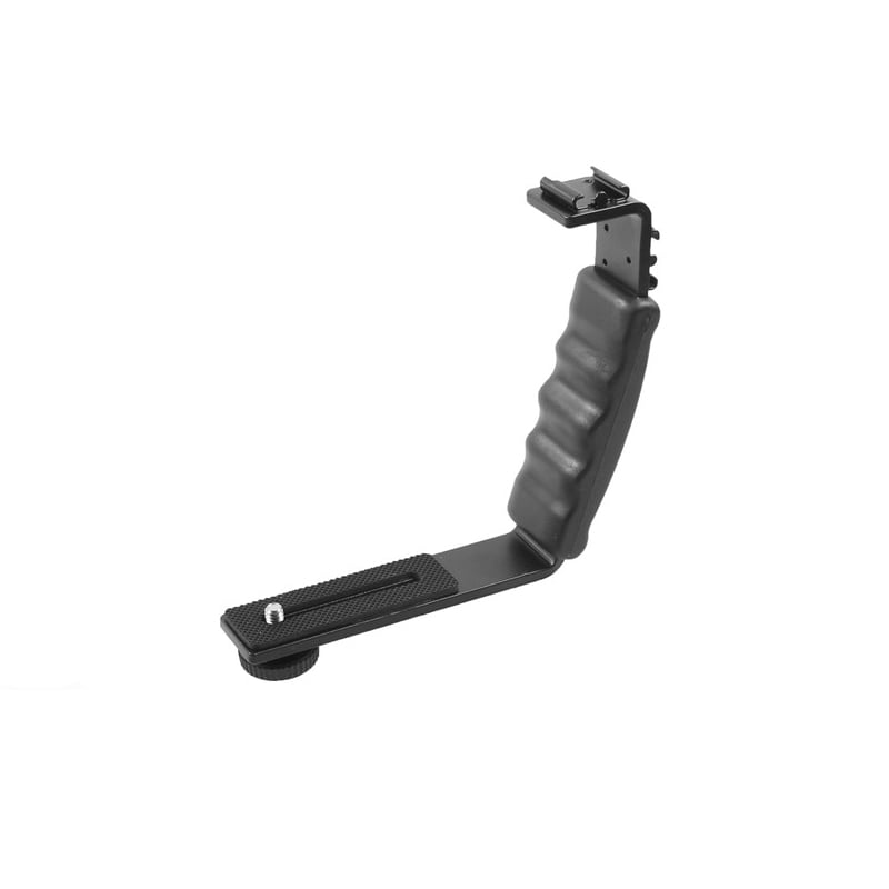 Univerzális dupla vakutartó adapter markolattal, 1/4-es csatlakozással (BR901)-0