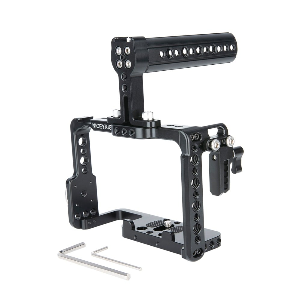 NICEYRIG cage felső fogantyúval Sony A1 ILCE-1/A7RIV/A7SIII/A7RIII/A7III/A9/A7RII/A7SII kamerákhoz (190)-1