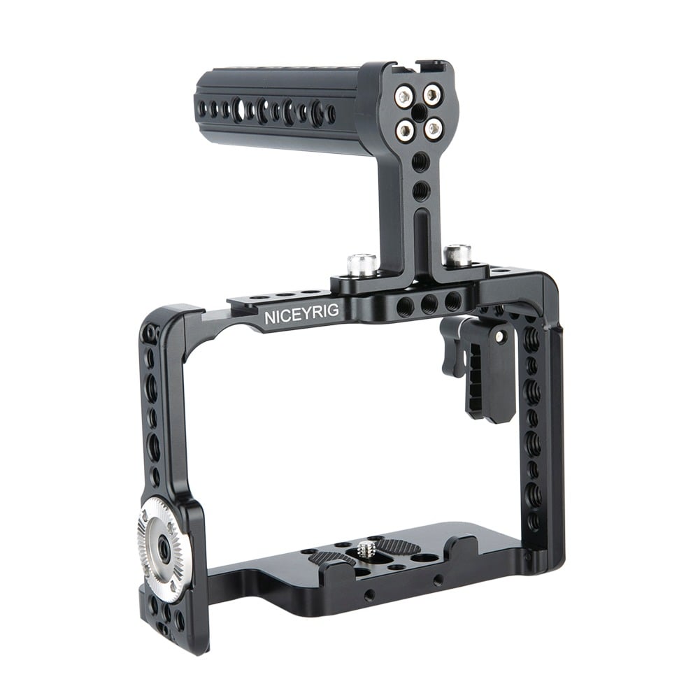 NICEYRIG cage felső fogantyúval Sony A1 ILCE-1/A7RIV/A7SIII/A7RIII/A7III/A9/A7RII/A7SII kamerákhoz (190)-2