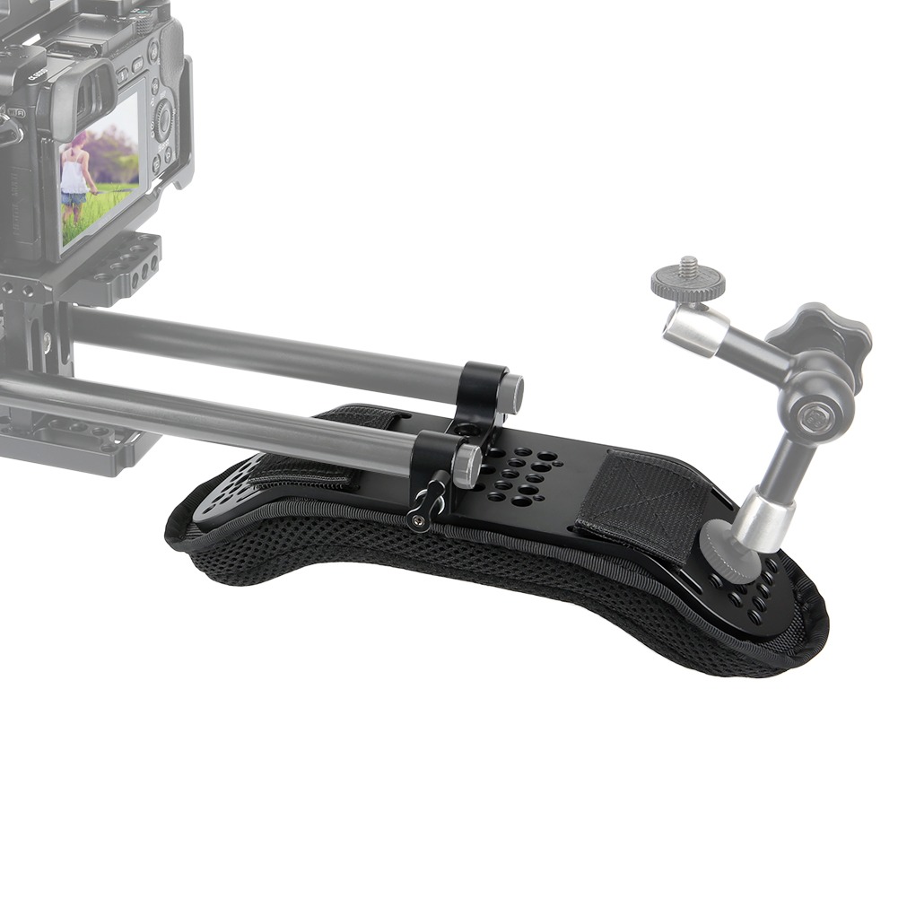NICEYRIG Univerzális kamera vállpárna, válltámasz, shoulder pad 15mm rúd, rod csatlakozással (s485)-2