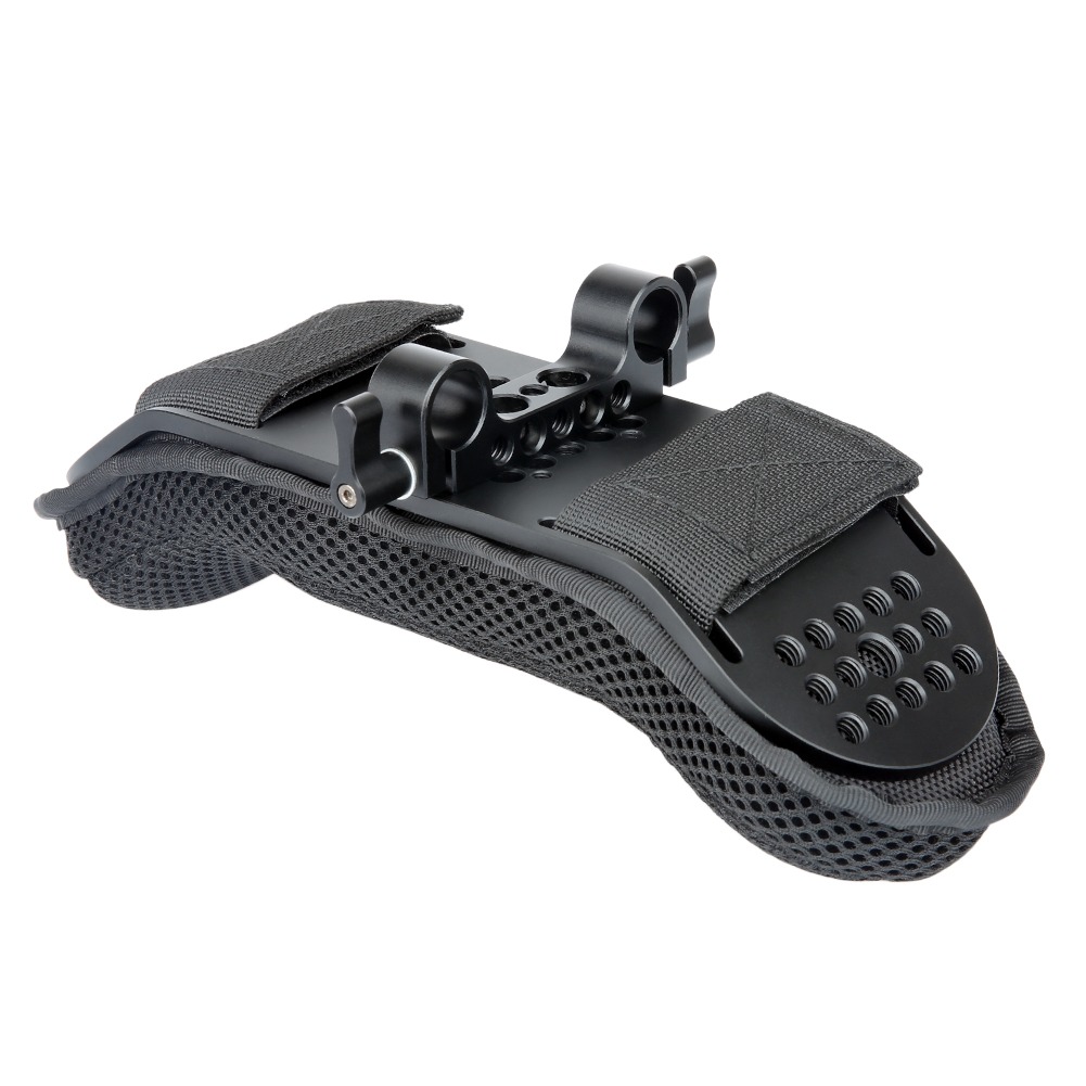 NICEYRIG Univerzális kamera vállpárna, válltámasz, shoulder pad 15mm rúd, rod csatlakozással (s485)-4