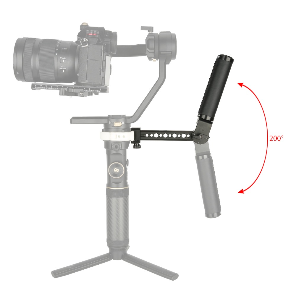NICEYRIG bőr markolat, fogantyú NATO csatlakozással Ronin S/SC, Zhiyun Crane 2S gimbalhoz (398)-4