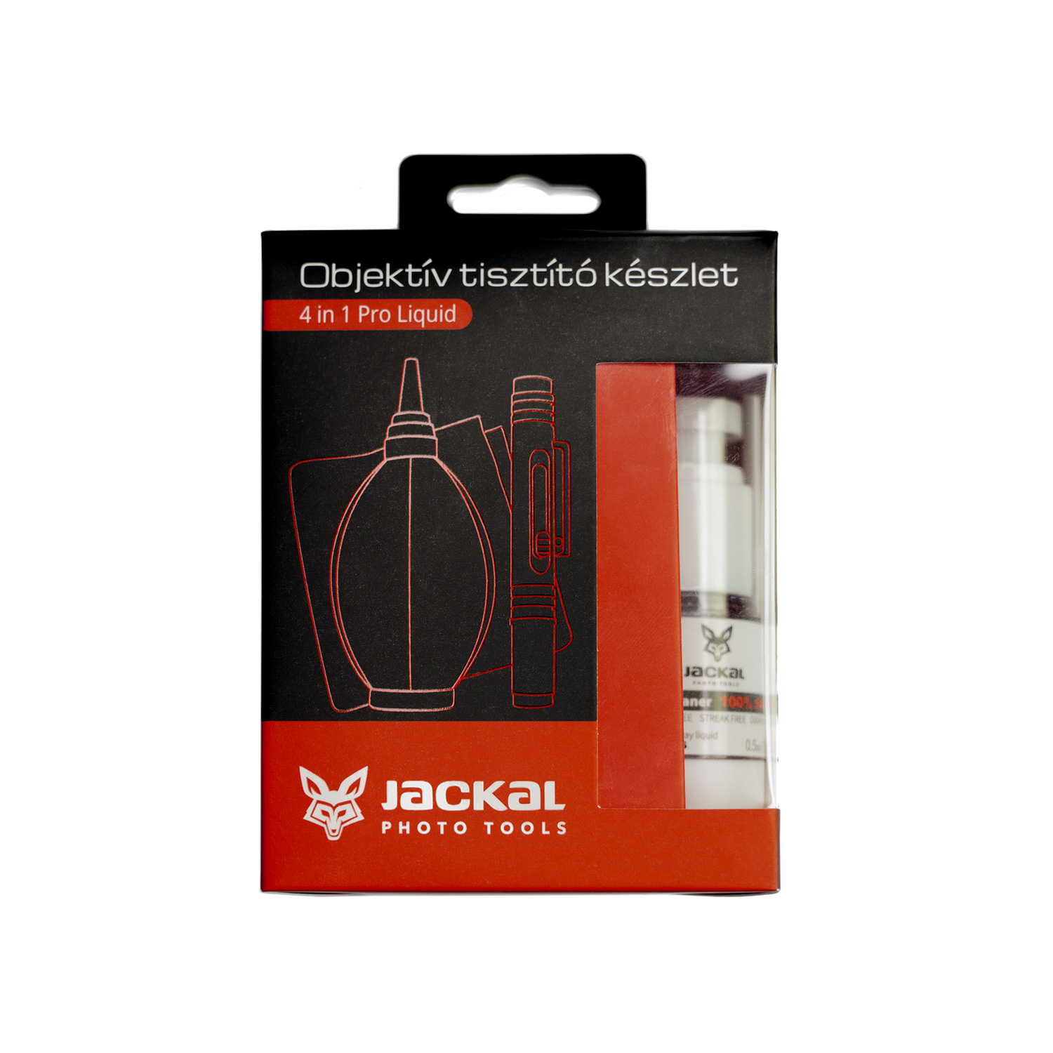 Jackal Pro Clean 4 in 1 Liquid objektív tisztító készlet-0
