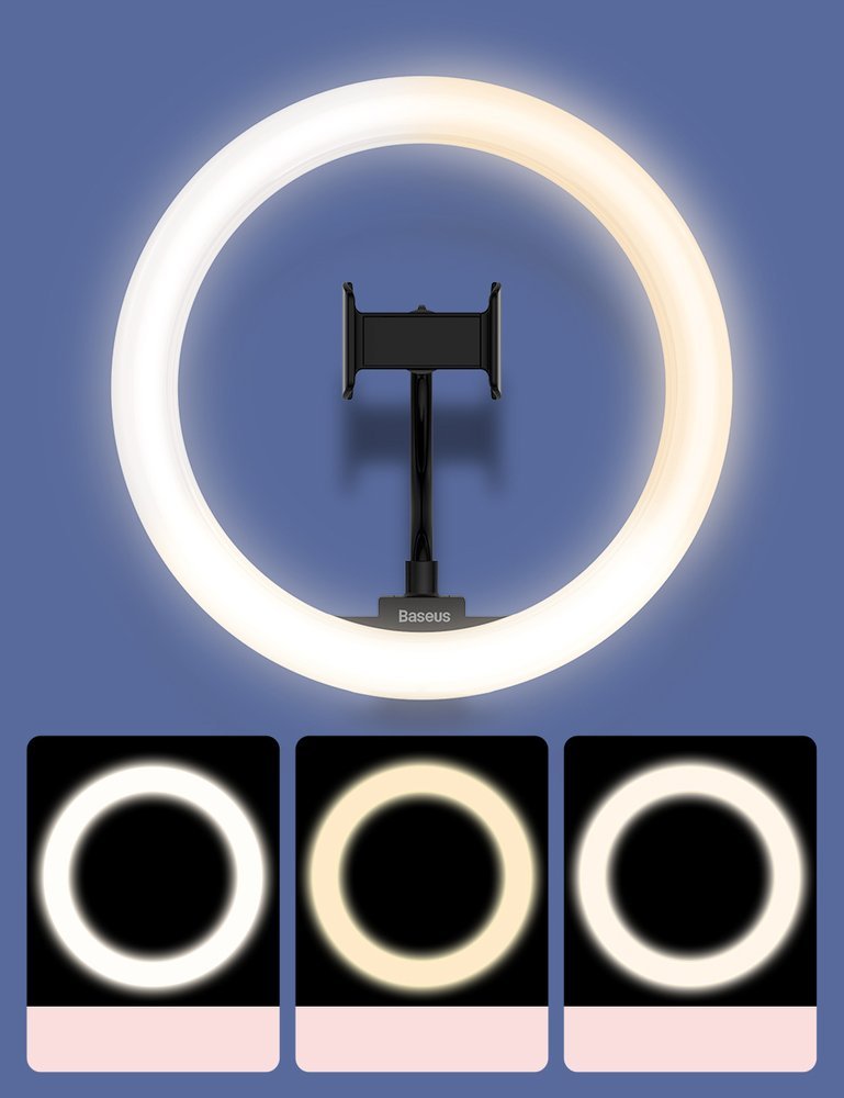 30cm LED körfény és tripod, ringlight fekete (CRZB12-B01)-1