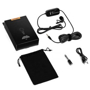 KF Concept univerzális lavalier csíptetős mikrofon Kit L1, M1 3.5mm TRRS jack csatlakozóval