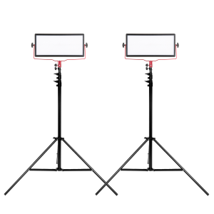 Triopo LED400U LED videólámpa, LED panel szett, 280cm állvánnyal
