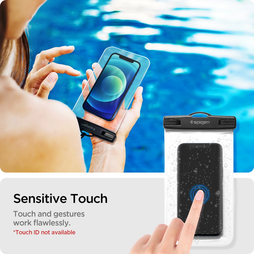 Spigen A601 Univerzális Vízálló Tok 2x Crystal Clear (AMP03098)-1