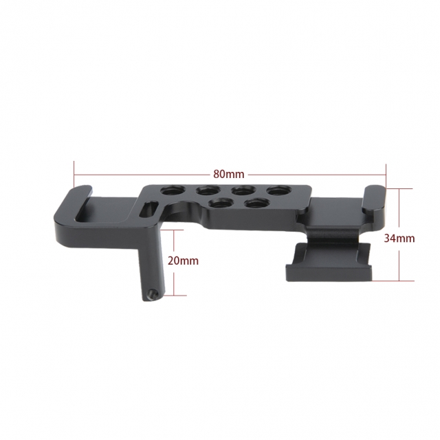 NICEYRIG vakupapucs adapter 1/4-es csatlakozással Sony A6100/A6300/A6400/A6500 kamerához (bal oldali) (321)-1