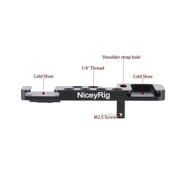 NICEYRIG vakupapucs adapter 1/4-es csatlakozással Sony A6100/A6300/A6400/A6500 kamerához (bal oldali) (321)-7