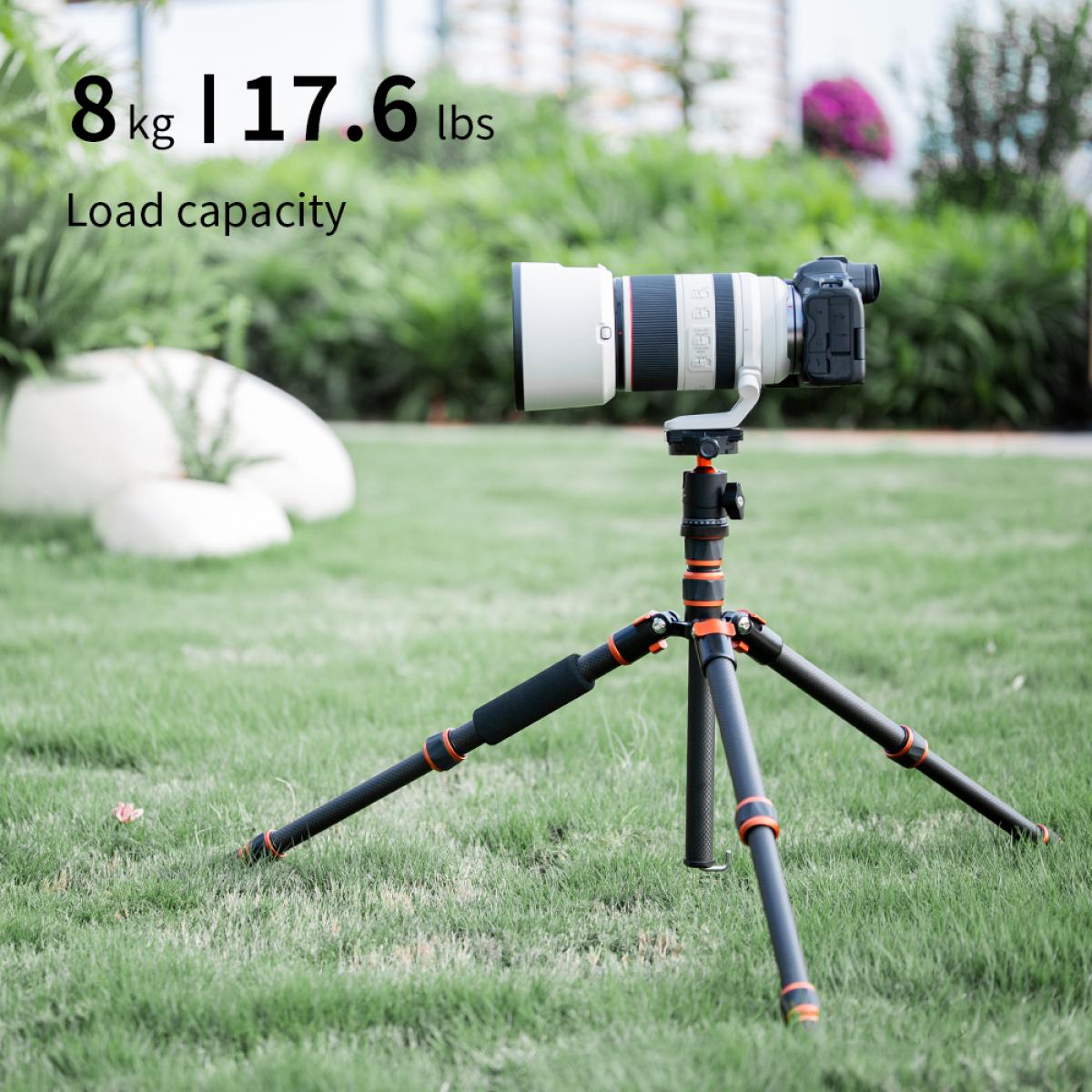 KF Concept BA225 karbon fényképező állvány, tripod gömbfejjel-7