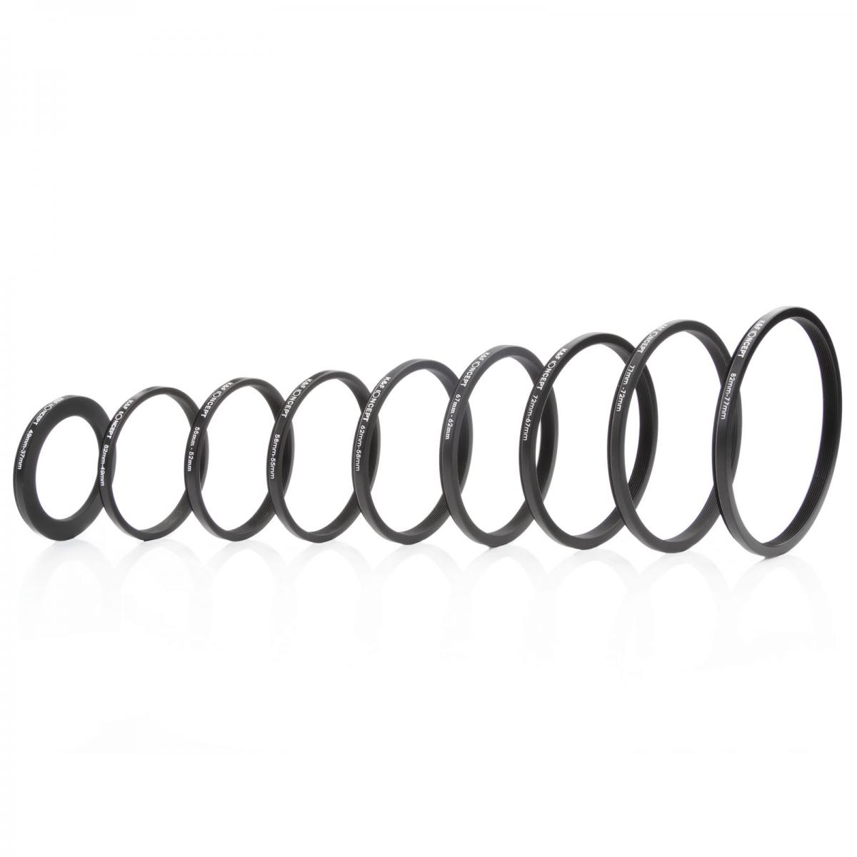 KF Concept 18 in 1 menetszűkítő és menetbővítő gyűrű, step down, step up ring set (18db) (SKU0629)-2