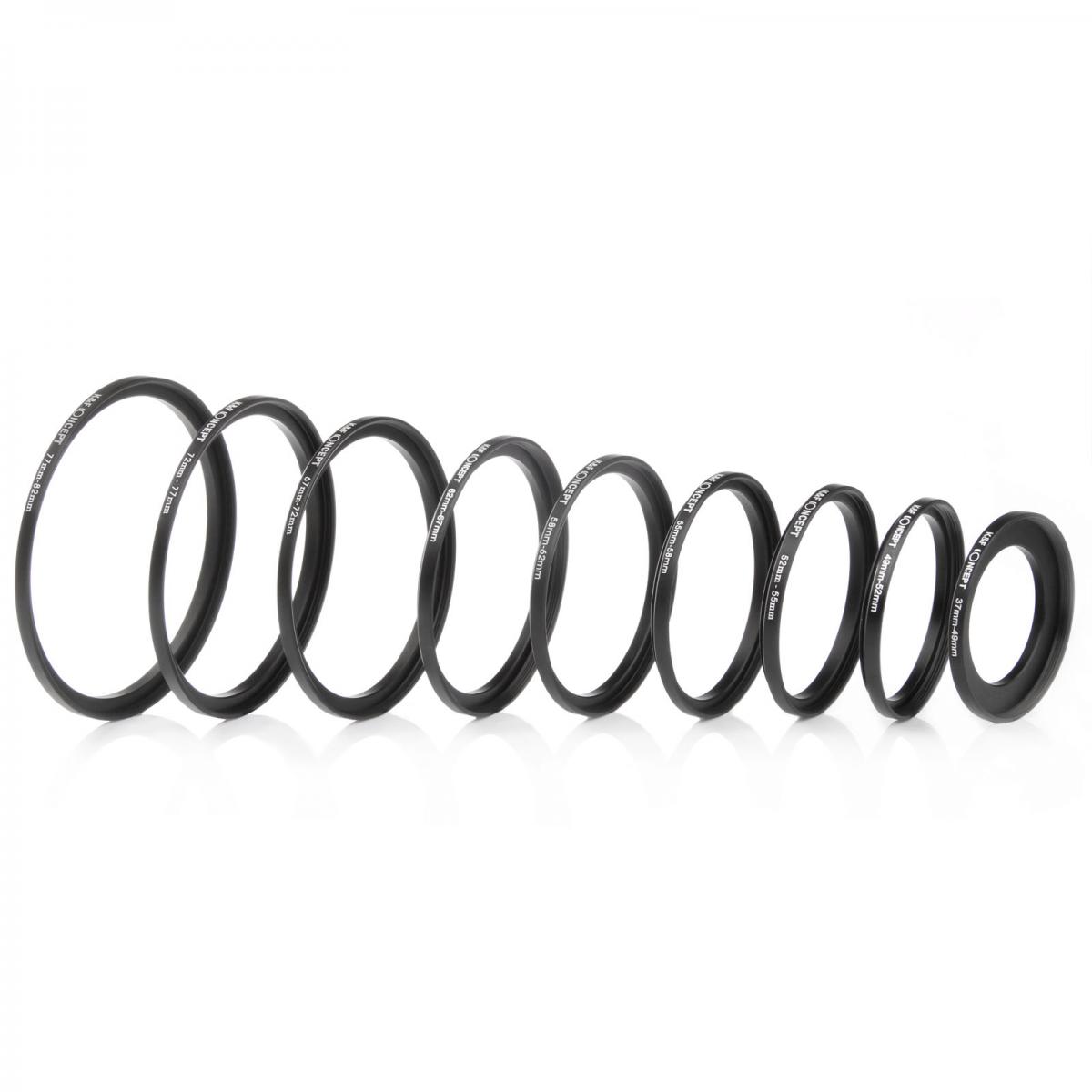 KF Concept 18 in 1 menetszűkítő és menetbővítő gyűrű, step down, step up ring set (18db) (SKU0629)-1
