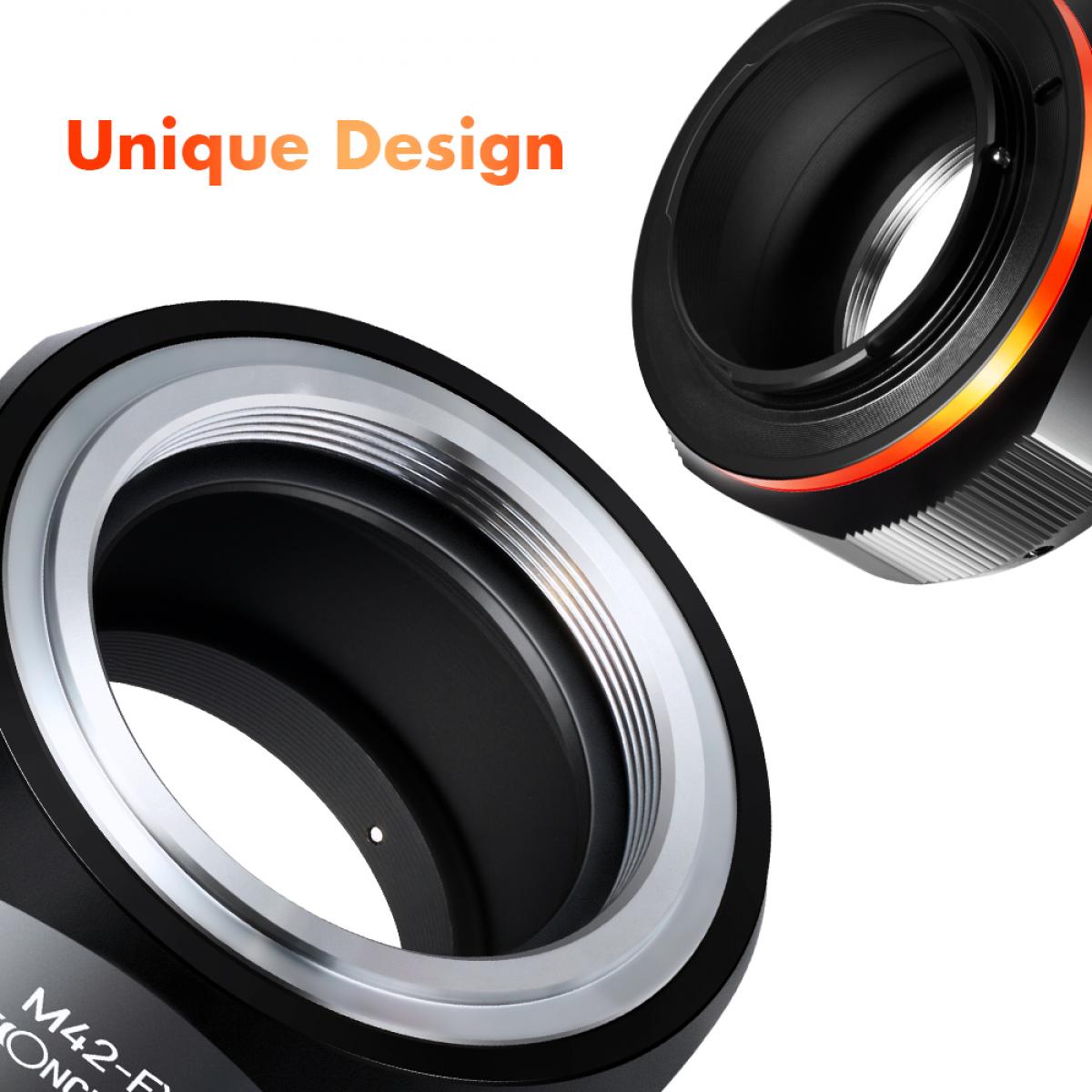 KF Concept M42-FX PRO M42 bajonett adapter - Fuji X vázakra (KF06.434)-3