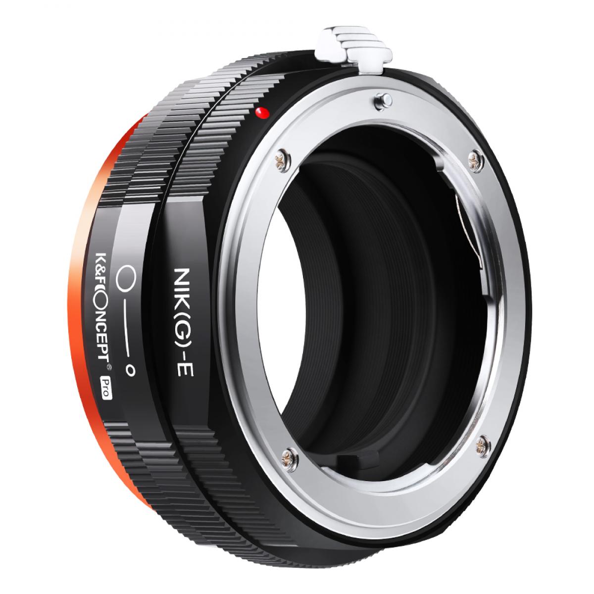 KF Concept NIK(G)-E PRO Nikon G bajonett adapter - Sony E vázakra (KF06.438)-0
