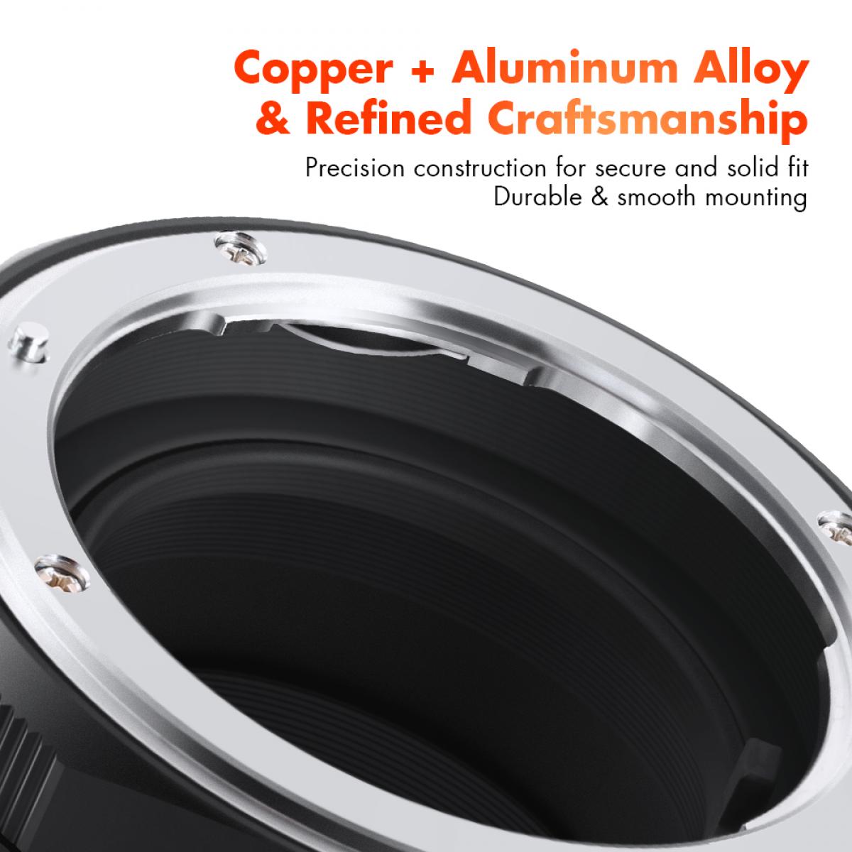 KF Concept NIK(G)-E PRO Nikon G bajonett adapter - Sony E vázakra (KF06.438)-6