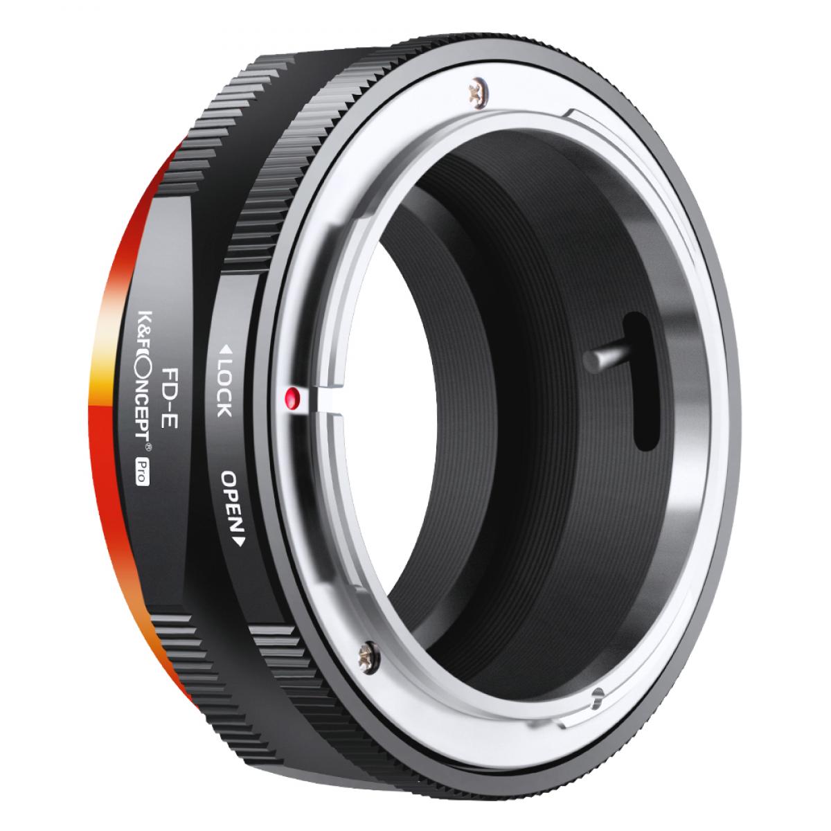 KF Concept FD-E PRO Canon FD bajonett adapter - Sony E vázakra (KF06.439)-0