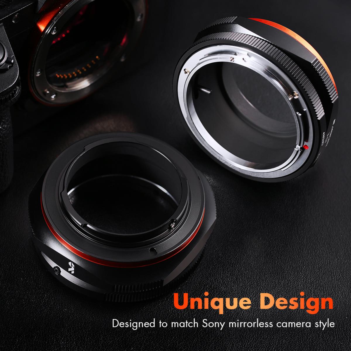 KF Concept FD-E PRO Canon FD bajonett adapter - Sony E vázakra (KF06.439)-4