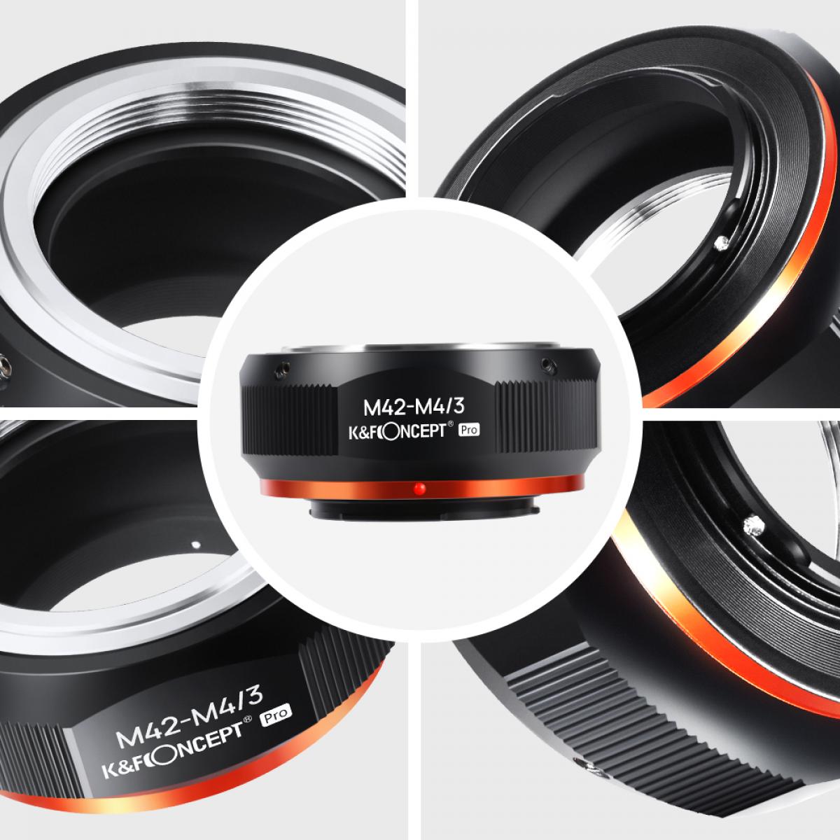 KF Concept M42-M4/3 PRO M42 bajonett adapter - Micro 4/3 vázakra (KF06.441)-3