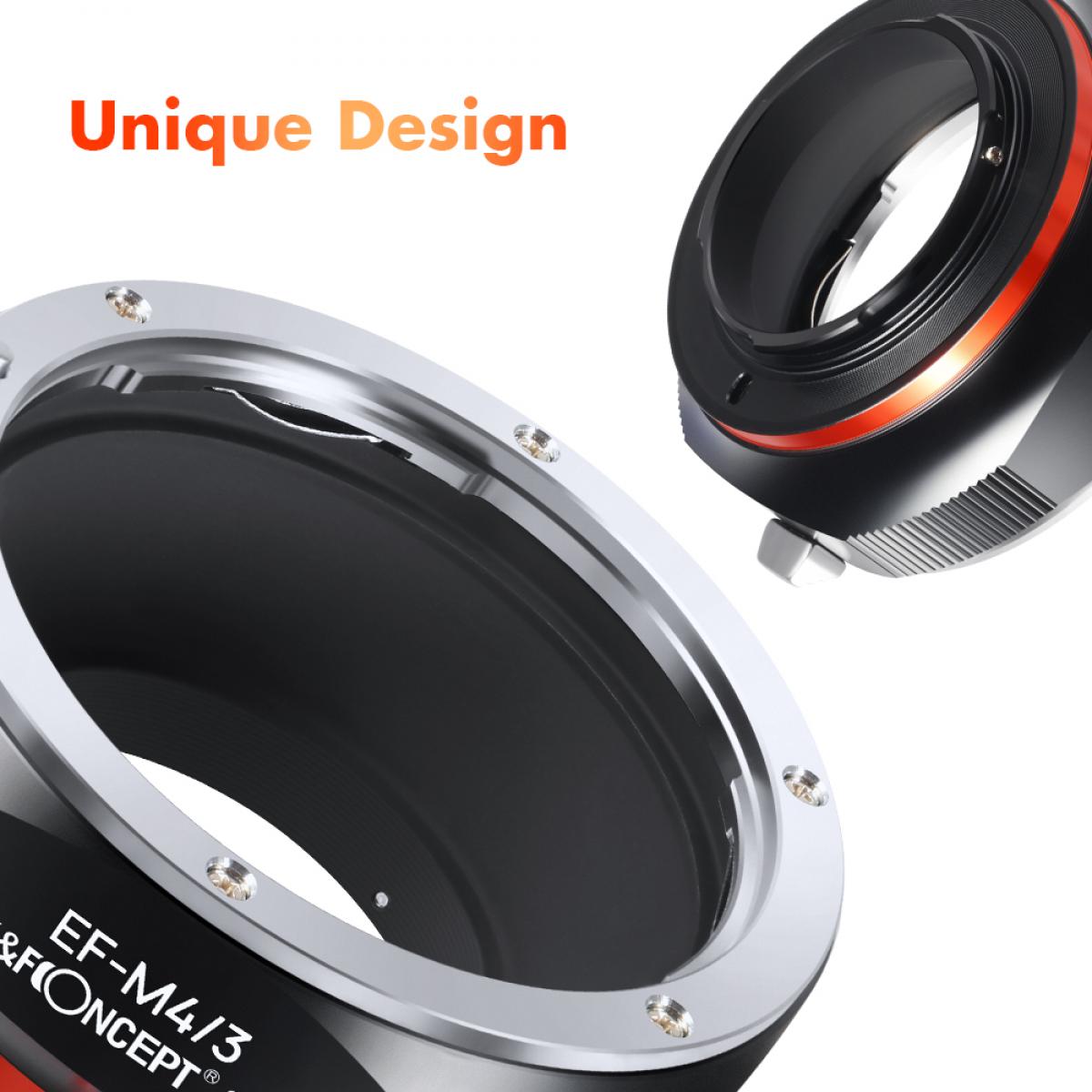 KF Concept EF-M4/3 PRO Canon EF bajonett adapter - Micro 4/3 vázakra (KF06.442)-4