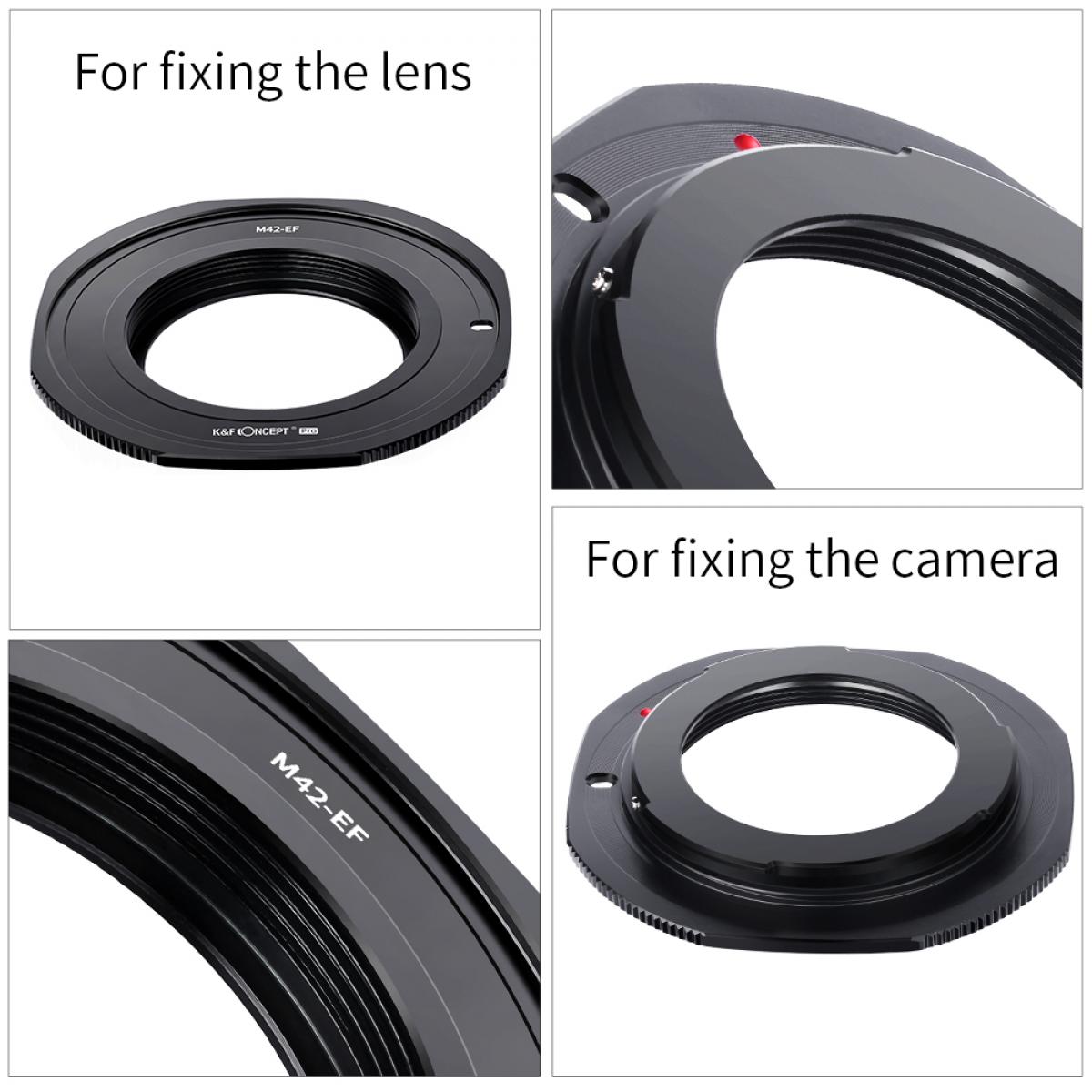 KF Concept M42-EF PRO M42 bajonett adapter - Canon EF vázakra (KF06.444)-3